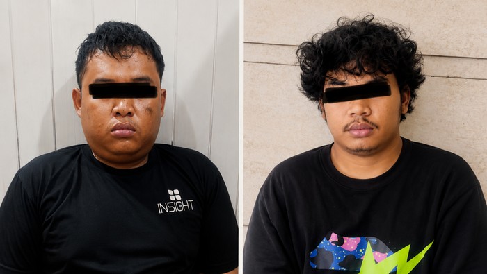 Dua Pelaku saat ditangkap Jatanras Polda Sumut