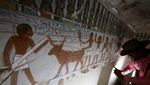 Potret Dinding Makam Tutankhamun Jadi Sorotan di Luxor