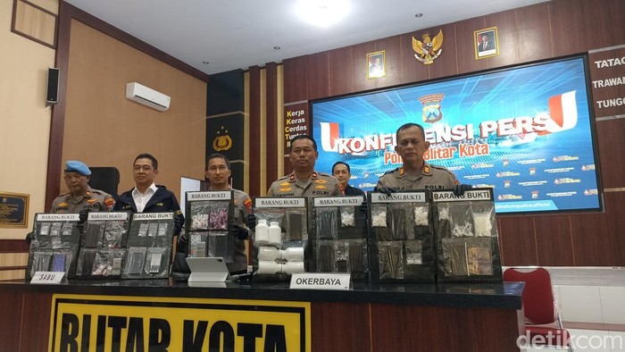 Press release ungkap kasus narkoba di Kota Blitar
