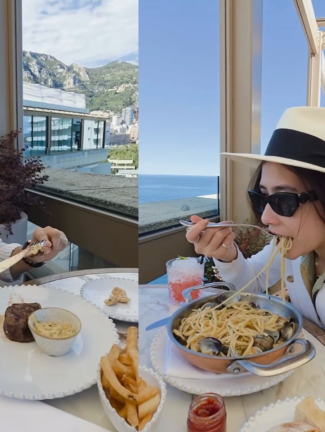 Naik Helikopter, Prilly Latuconsina dan Omara Lunch Mewah di Monaco