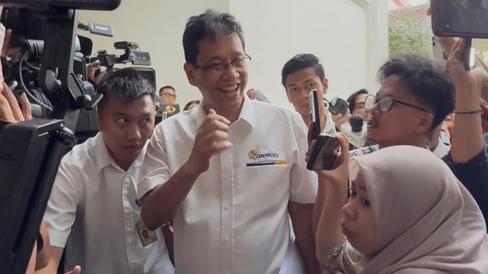 Menteri Keuangan (Menkeu) Purbaya Yudhi Sadewa di kompleks Istana Kepresidenan, Jakarta, Senin (18/6/2026).