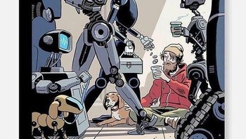 Sampul New Yorker menggambarkan masa depan penuh robot. Foto: Boredpanda