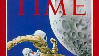 Majalah Time, 1968, Sampul Race For the Moon Foto: Boredpanda