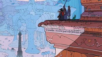 Paris Masa Depan yang Epik, Diilustrasikan oleh Moebius, alias Jean Giraud Foto: Boredpanda