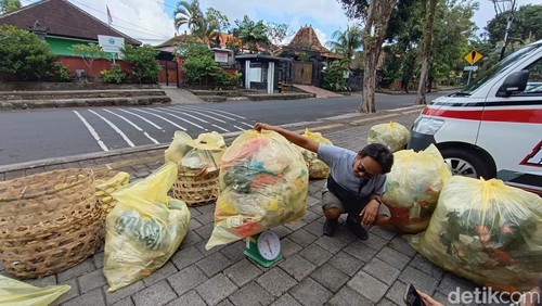 Sebanyak 288,8 kilogram sampah terkumpul dalam aksi dropping point di Kota Tabanan selama tiga hari.