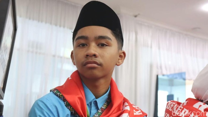 Calhaj termuda dari Aceh, Muhammad Alfaruq Addawami. (Agus Setyadi/detikcom)