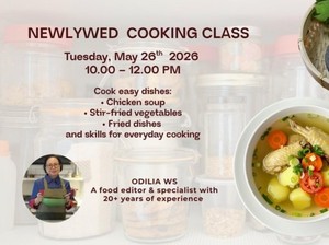 Belajar Masak dari Nol untuk Pengantin Baru bersama Newlywed Cooking Class!