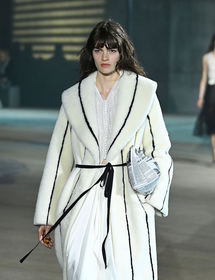 Models on the runway at the Dior 2027 Cruise Collection Show  held at LACMA on May 13, 2026 in Los Angeles, California. (Photo by Gilbert Flores/WWD via Getty Images)