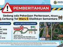 Gerbang Tol Waru 6 Ditutup Sementara, Lalu Lintas Dialihkan Sepekan