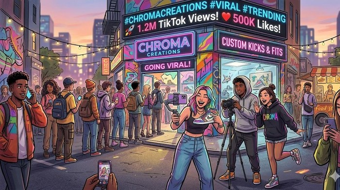 Ilustrasi bisnis viral gen Z (Gemini AI)