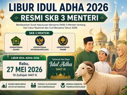 Libur Idul Adha 2026 Berapa Hari? Ini Jadwal Tanggal Merah Menurut SKB 3 Menteri