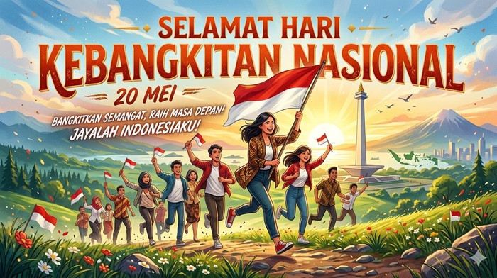 Ilustrasi Ucapan Hari Kebangkitan Nasional