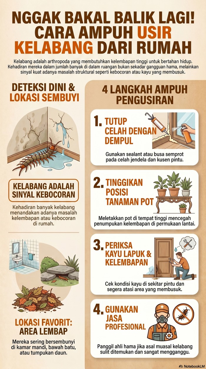 Kelabang di kamar