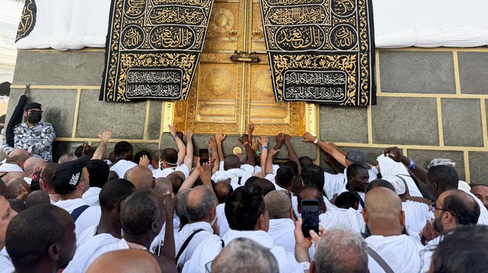 Jemaah haji di Masjidil Haram