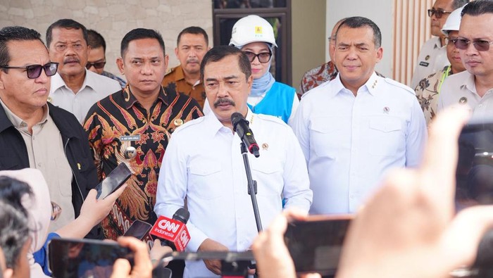 Menteri Imipas Agus Adrianto di acara peluncuran fasilitas rumah ASN Kemenimipas Cikarang Barat, Kabupaten Bekasi, Selasa (19/5/2026).