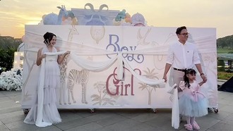 Potret Gender Reveal Selebgram Nanda Arsyinta, Digelar Meriah Undang Mahalini