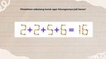 Tes Otak dan Matematika Cukup Pakai Korek Api, Belum Ada yang Bisa Jawab
