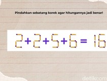Tes Otak dan Matematika Cukup Pakai Korek Api, Belum Ada yang Bisa Jawab