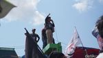 Demo Ojol Sempat Padati Jalanan Kota Surabaya