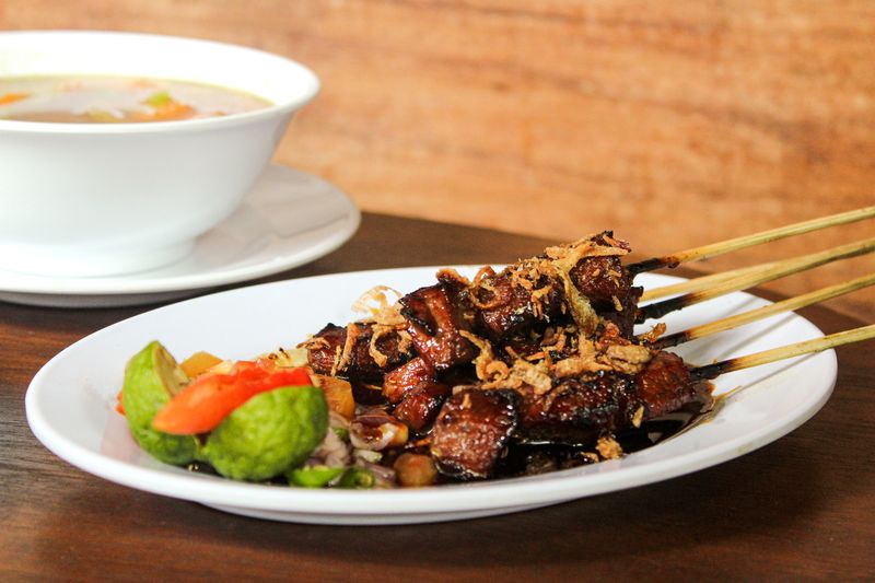 Ilustrasi sate kambing