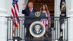Momen Santai di Gedung Putih, Donald Trump dan Melania Trump Sapa Tamu Piknik Kongres