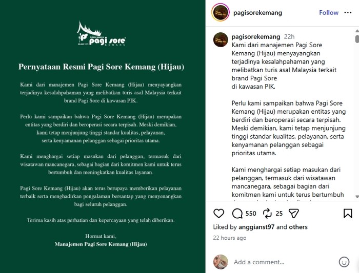Salah Sasaran! RM Pagi Sore ‘Hijau’ Diserbu Netizen Buntut Kasus Turis Malaysia