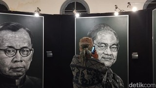 80 Lukisan Potret Ilmuwan Inspiratif Dipajang di Muskitnas hingga Raih MURI