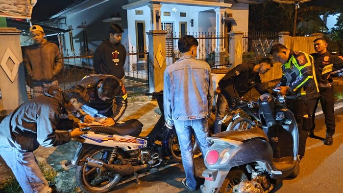 Penindakan aksi balap liar di Pagar Alam.