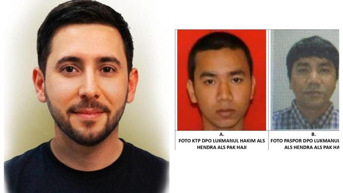 Potret before dan after Pak Cik buron narkoba yang diduga melakukan operasi plastik.