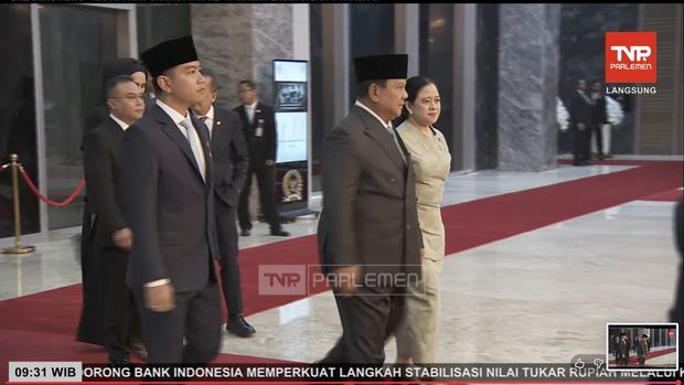 Prabowo dan Gibran di DPR RI