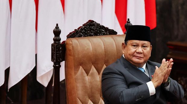 Presiden Prabowo Subianto saat menghadiri Rapat Paripurna DPR RI ke-19 Terkait KEM dan PPKF RAPBN 2027 di Gedung DPR RI, Jakarta, Rabu (20/5/2026). (REUTERS/Willy Kurniawan)