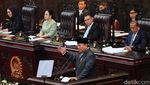 Momen Prabowo Hadiri Rapat Paripurna DPR
