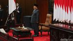 Momen Prabowo Hadiri Rapat Paripurna DPR