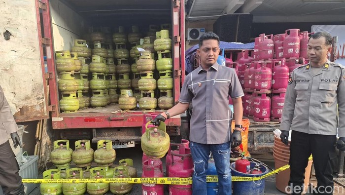 Rilis kasus penyalahgunaan Gas LPG bersubsidi di Mapolresta Jogja, Rabu (20/5/2026).