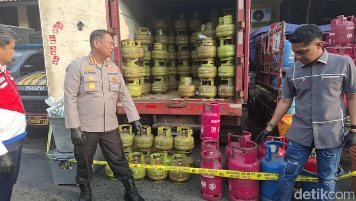 Rilis kasus penyalahgunaan Gas LPG bersubsidi di Mapolresta Jogja, Rabu (20/5/2026).