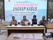 Komplotan Maling Spesialis Toko Lintas Wilayah Ditangkap di Blora