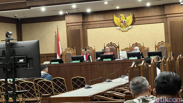 Saksi Orlando Hamonangan Sianipar alias Ocoy di kasus suap Bea Cukai (Adhfar Aulia Syuhada/detikcom)