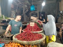 Harga Cabai Merah di Pasar Tavip Binjai Kembali Naik, Tembus Rp 32 Ribu/Kg
