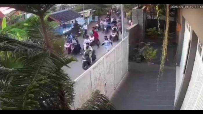 Foto Tangkapan layar cctv viral di sosial media