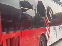 2 Bus Transjakarta Tabrakan di Depo Kampung Rambutan, Bodi dan Kaca Pecah