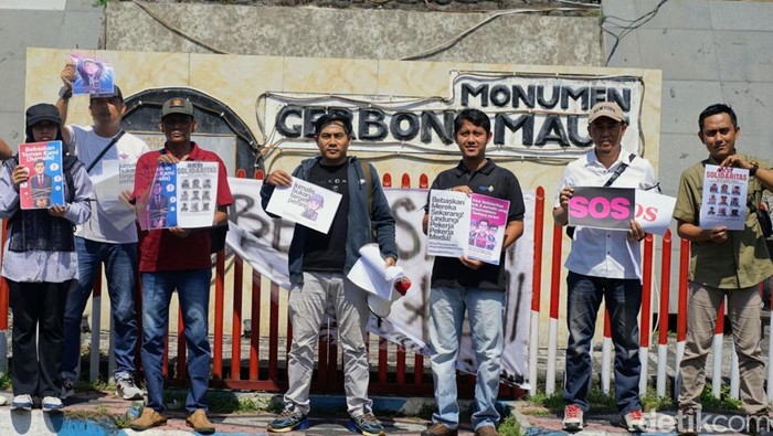 Aksi damai jurnalis Bondowoso