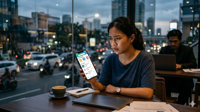 Ilustrasi penipuan lowongan kerja (loker).