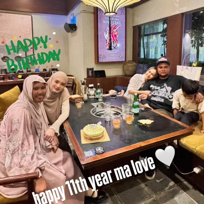 Inara Rusli, Virgoun dan Lindi Makan Bareng Rayakan Ultah Starla