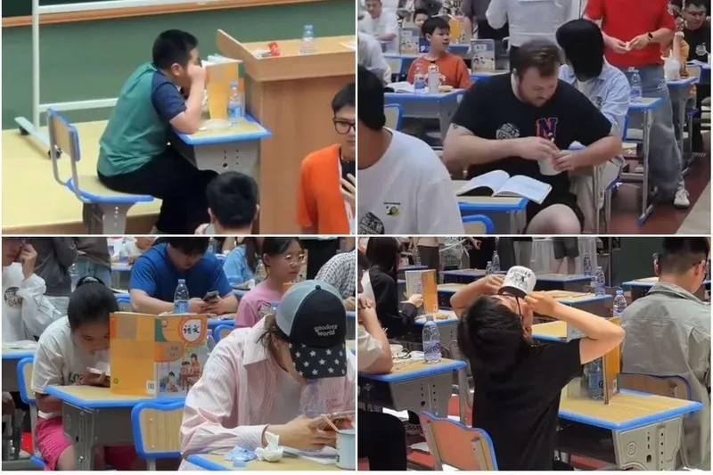 Kocak! Lomba Makan Diam-diam di Kelas Ini Hadiahnya Sebutir Beras Emas