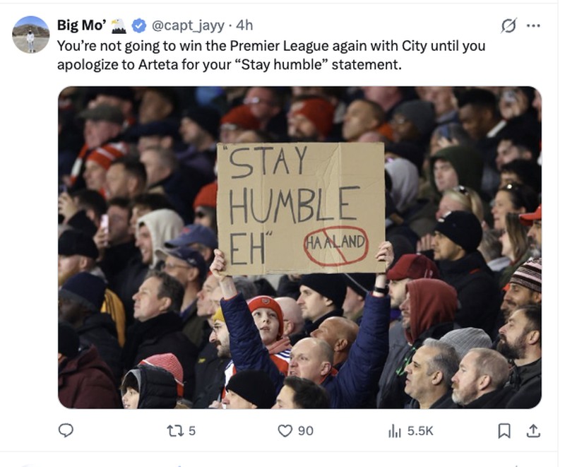 Meme Erling Haaland Stay Humble