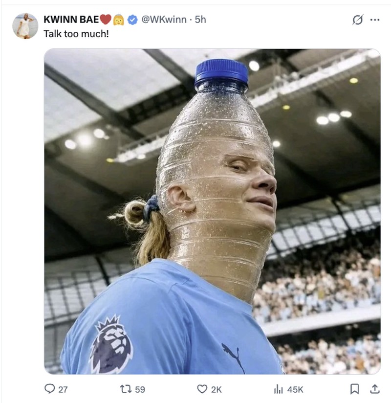 Meme Erling Haaland Stay Humble