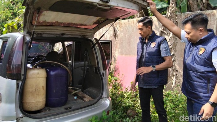 Mobil Hyundai Atoz yang digunakan untuk kulakan BBM bersubsidi dengan tangki sudah dimodifikasi ditangkap Reskrim Polres Temanggung dalam rilis, Kamis (21/5/2026).