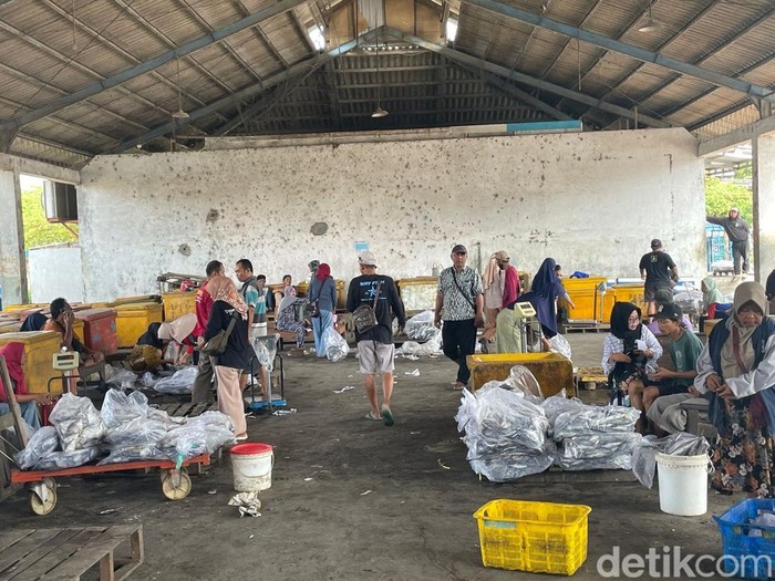 Suasana Tempat Pelelangan Ikan di Juwana, Pati, Kamis (21/5/2026).