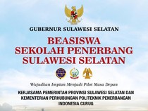 Pemprov Sulsel Buka Beasiswa Pilot 2026, Cek Syarat-Link Pendaftaran
