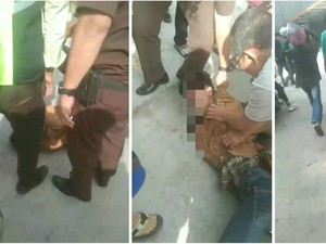 Maling Motor Bersenjata Tajam di Bandar Lampung Babak Belur Diamuk Massa